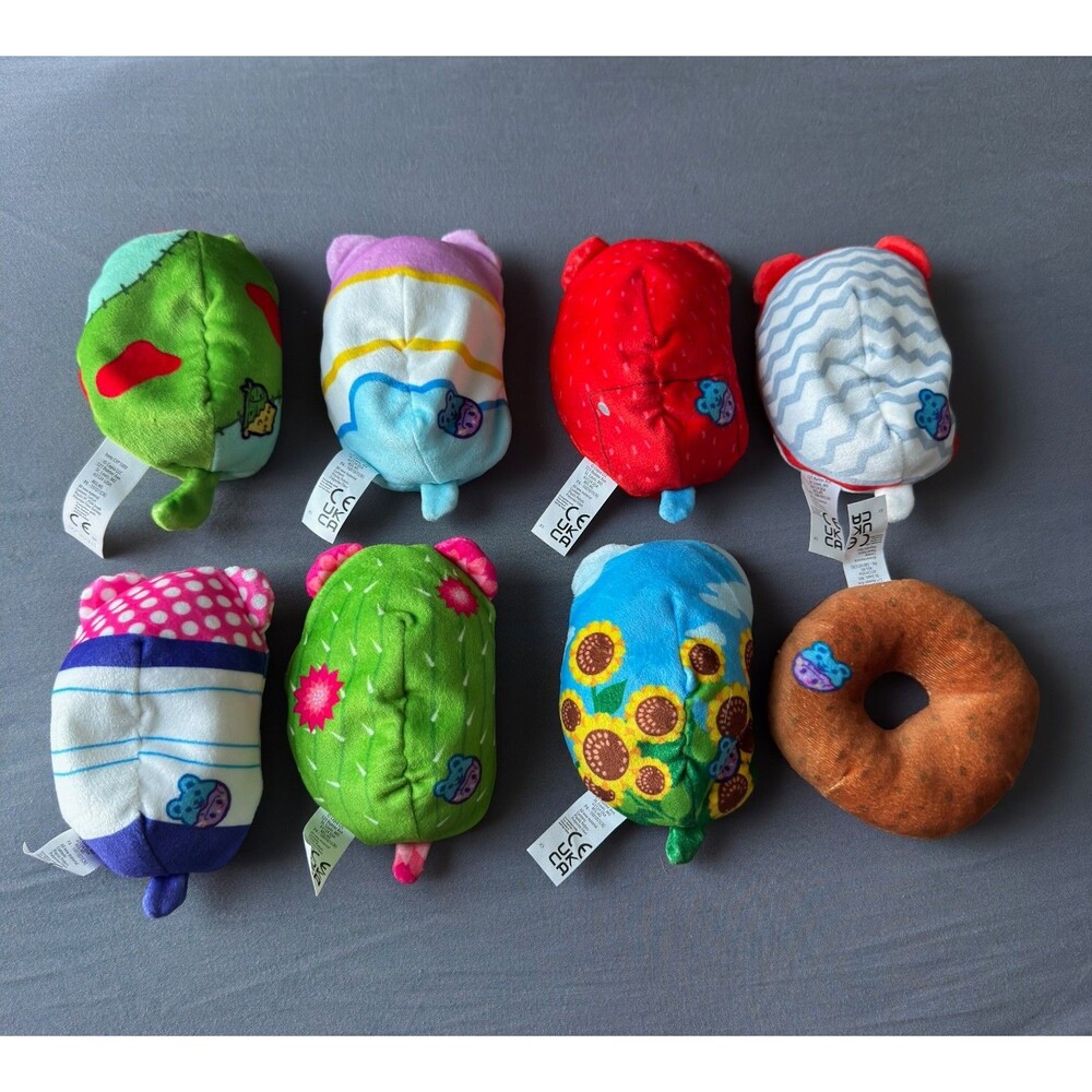 Cats Vs Pickles Plush Lot of 8 Cepia Bean Bag Toy Collection Bears vs Donuts Toy - Picture 2 of 10